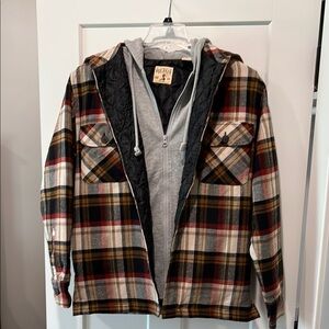 RedHead Red and Black Lightweight Shirt Jacket